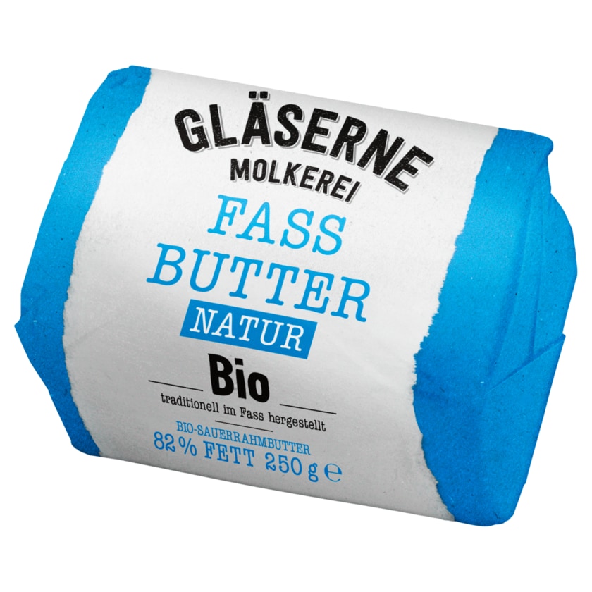 Gläserne Molkerei Fass Butter Natur Bio 250g